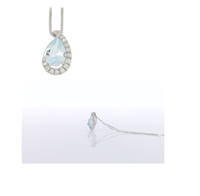 Collar Gemoro Mujer Acquamarina in Oro blanco Acquamarina PM197BIA
